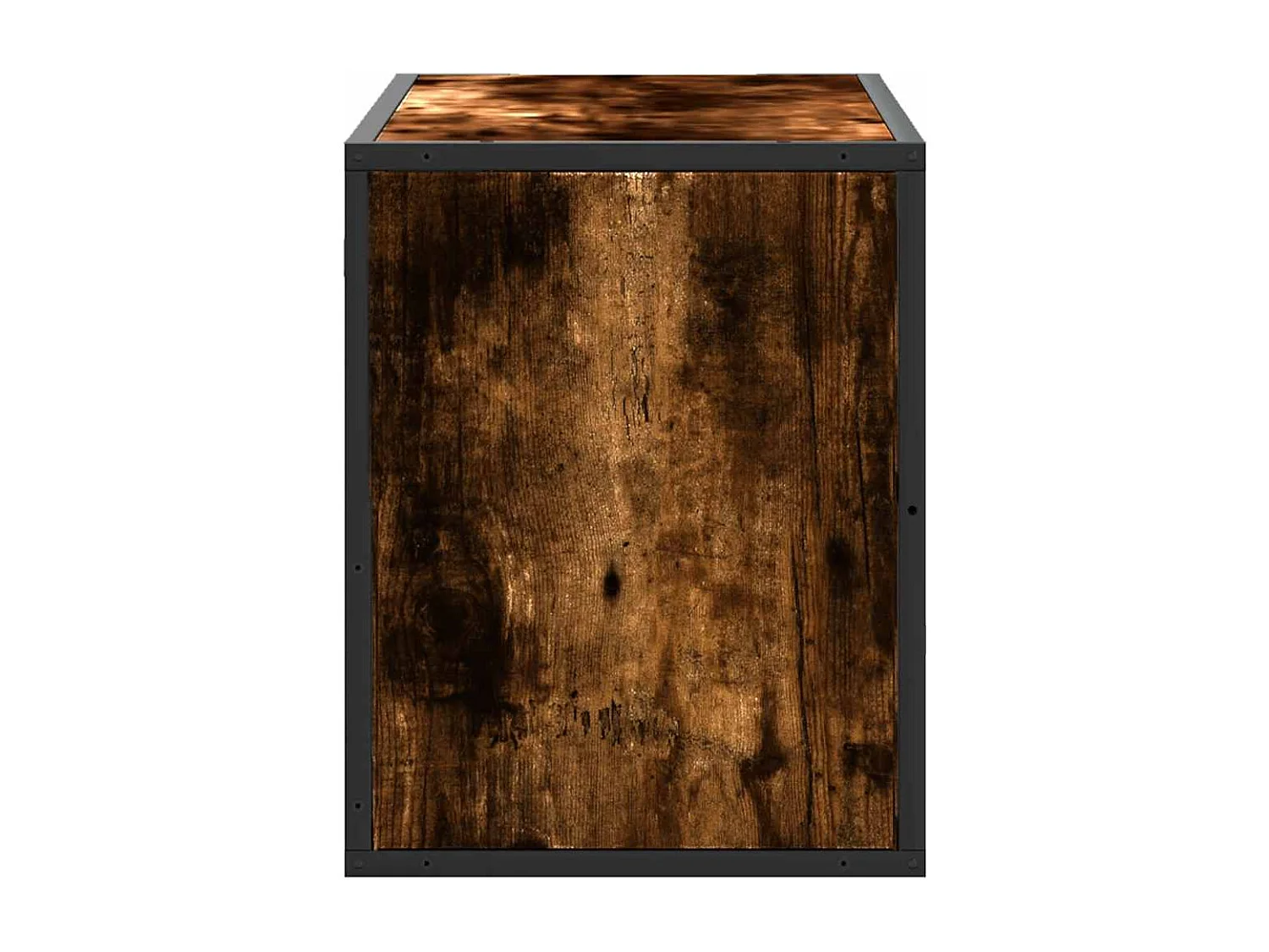 Meuble TV | Banc TV | Armoire TV chêne fumé 80x31x39,5 cm bois d'ingénierie et métal