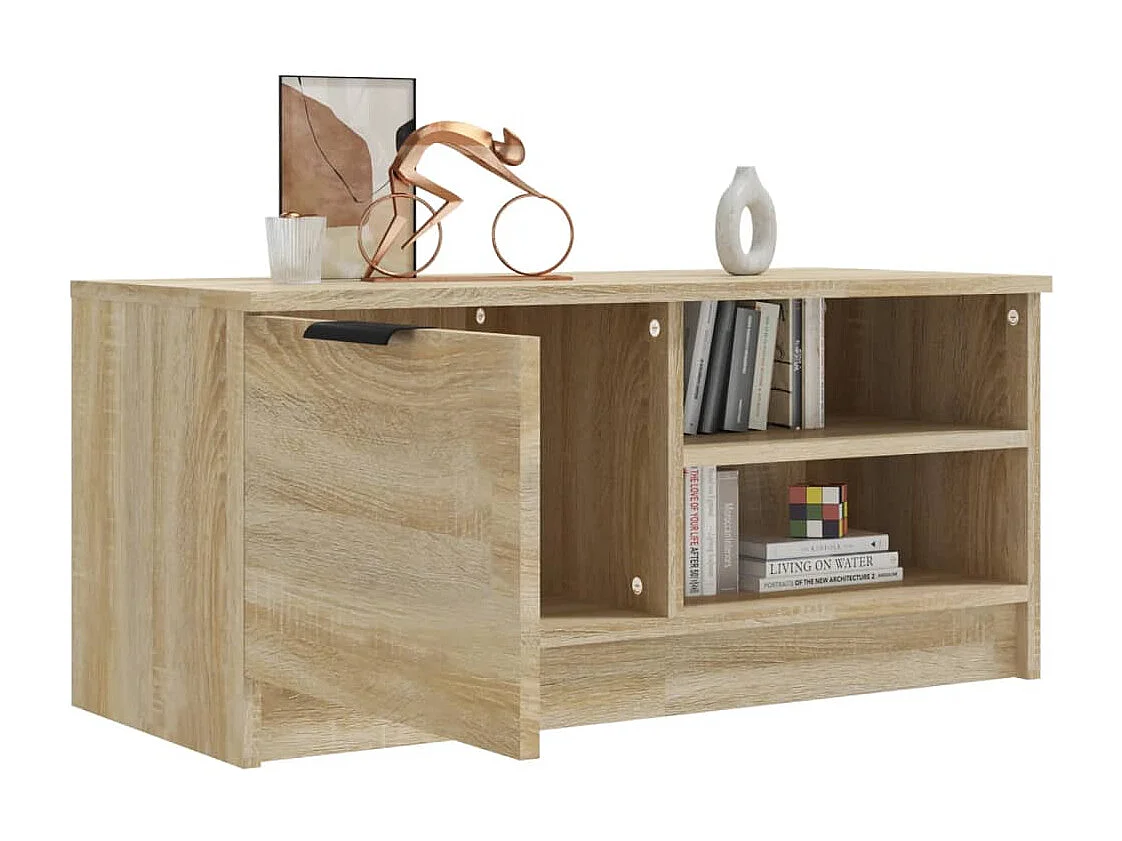 Mueble de TV | Mueble de salón madera contrachapada roble Sonoma 80x35x36,5 cm