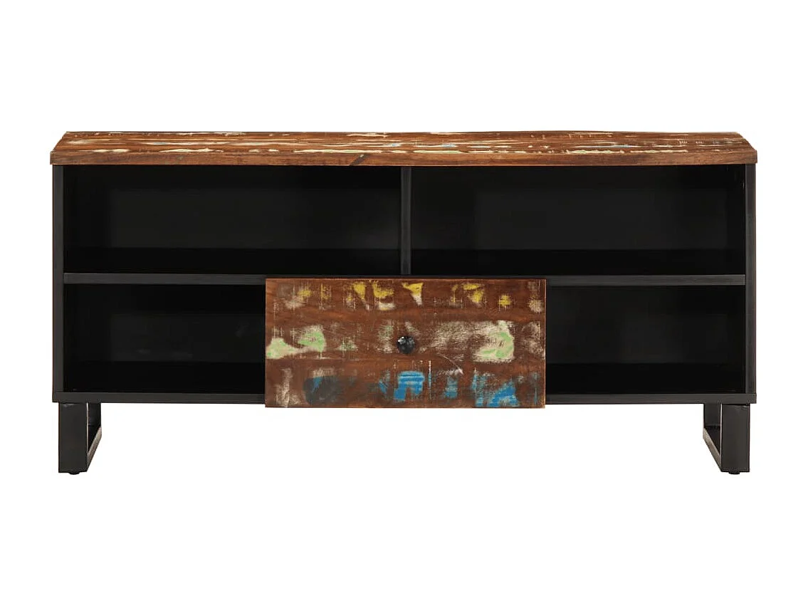 Mueble de TV | Mueble de salón madera reciclada madera contrachapada 100x33x46cm