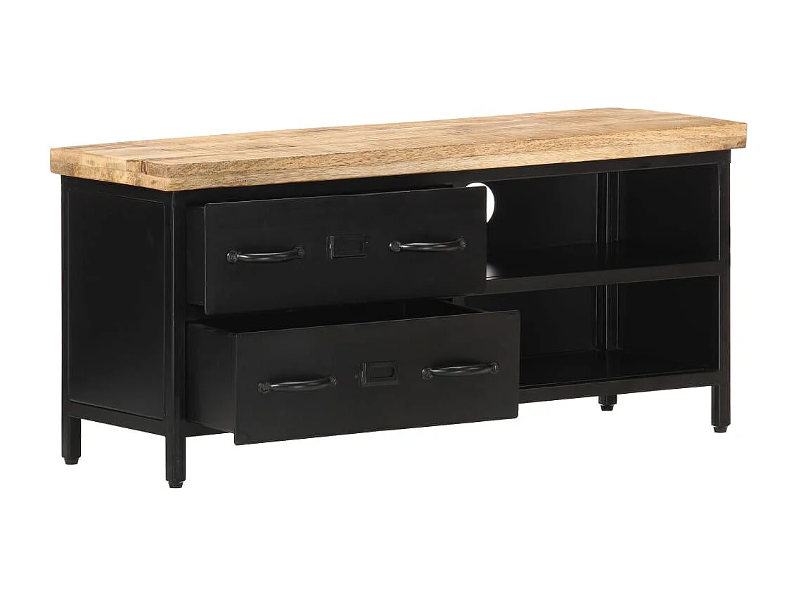 Meuble TV | Banc TV | Armoire TV 90x30x41 cm Bois de manguier brut