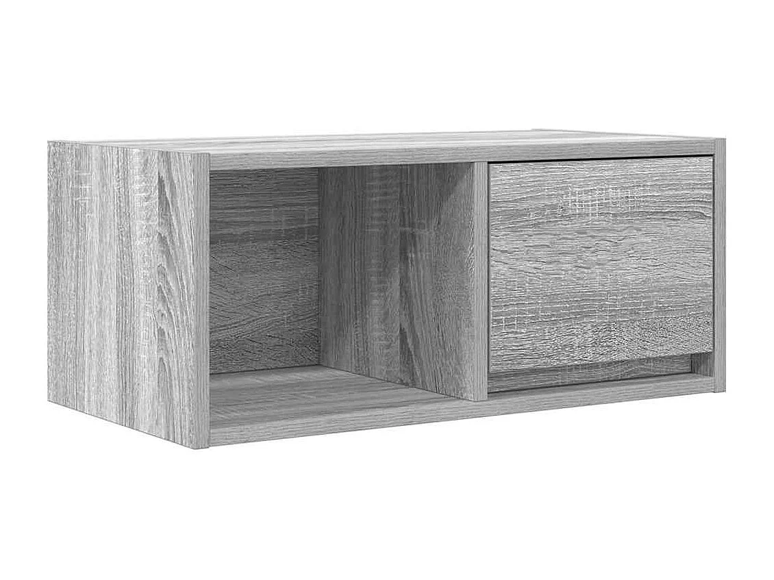 Tv-meubel | Tv-Bank | TV-kast60x31x25,5 cm bewerkt hout grijs sonoma eikenkleurig