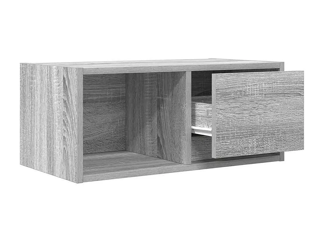Tv-meubel | Tv-Bank | TV-kast60x31x25,5 cm bewerkt hout grijs sonoma eikenkleurig