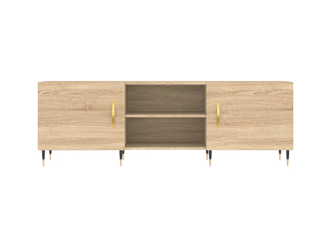 Mueble para TV  | Gabinete de TV |  Mueble de salón madera de ingeniería roble Sonoma 150x30x50 cm