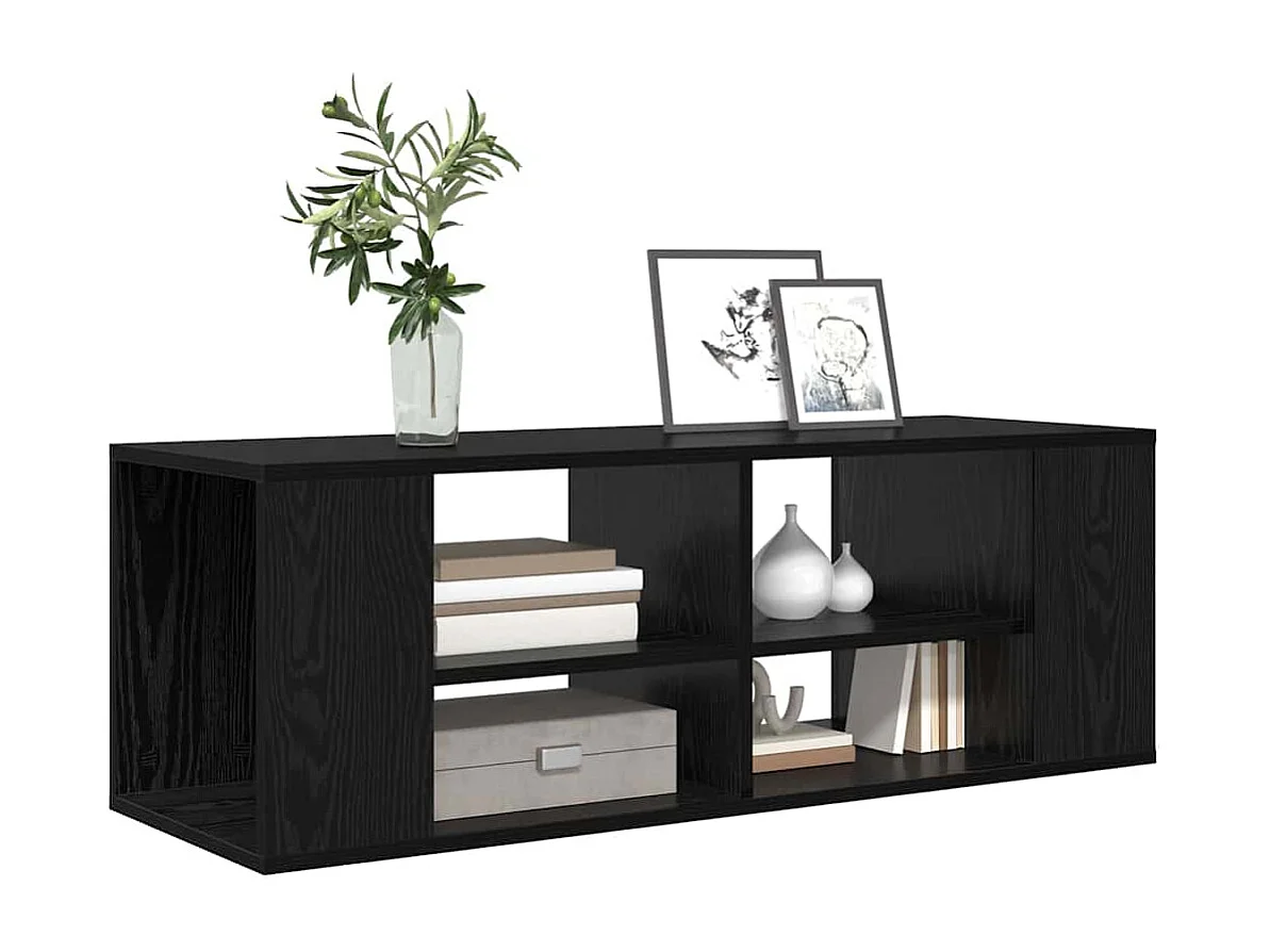 Mueble para TV  | Gabinete de TV |  Mueble de salón Montado en la Pared Roble negro 102 x 35 x 35 cm
