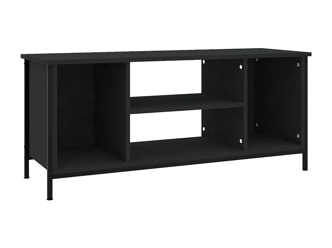 Mueble de TV | Mueble de salón madera contrachapada negro 102x35x45 cm