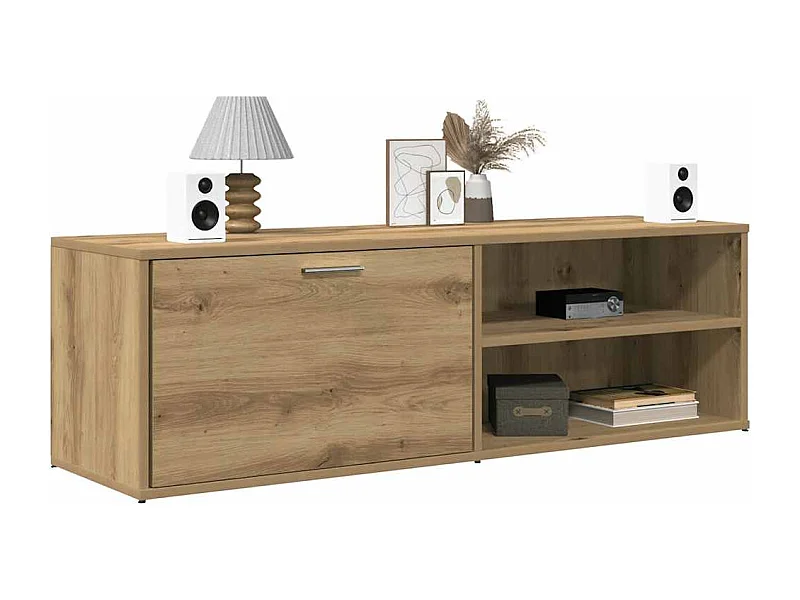 Mueble de TV | Mueble de salón madera de ingeniería roble artesanal 120x34x37 cm
