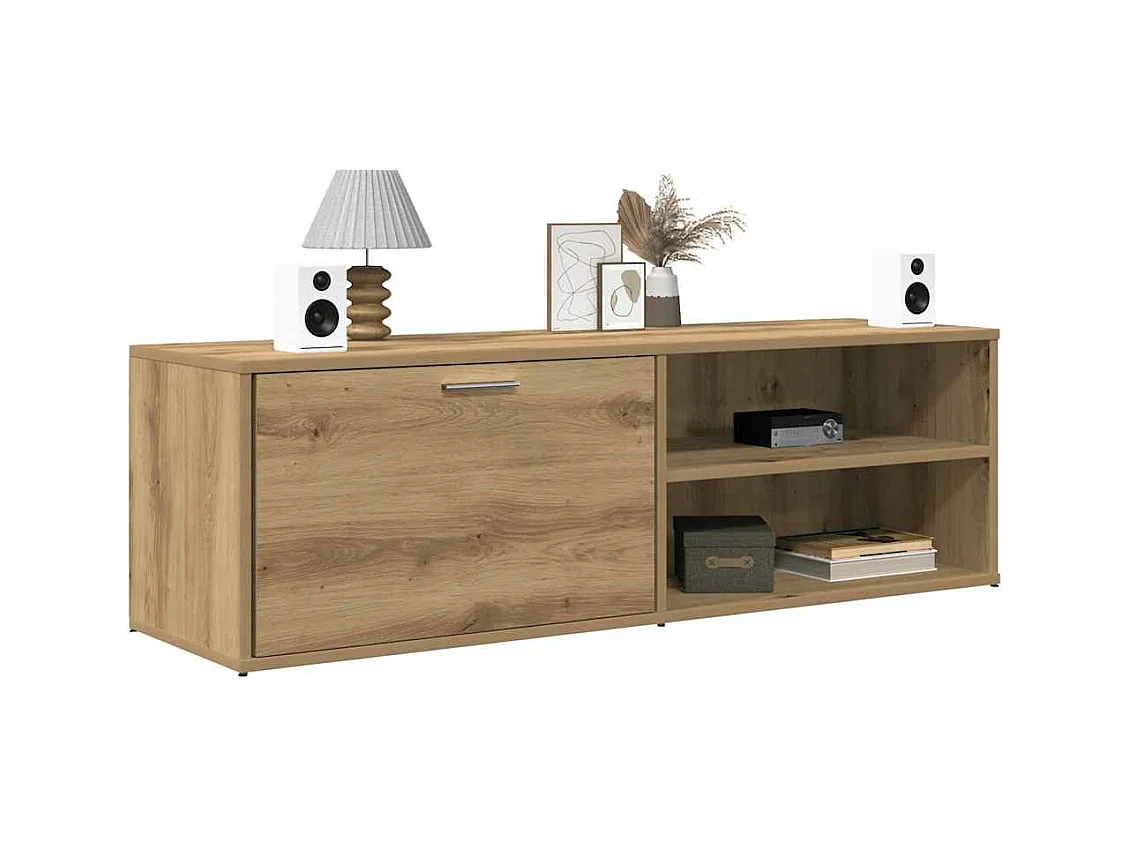 Mueble de TV | Mueble de salón madera de ingeniería roble artesanal 120x34x37 cm