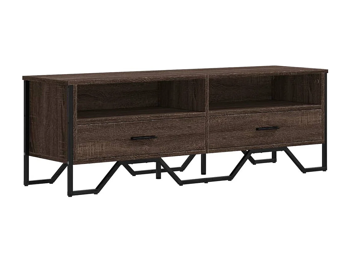 Meuble TV | Banc TV | Armoire TV chêne marron 122x34x41 cm bois d'ingénierie