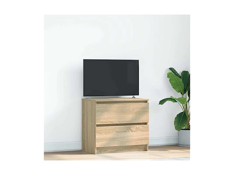 Tv-meubel | Tv-Bank | TV-kast60x35x54 cm bewerkt hout sonoma eikenkleurig