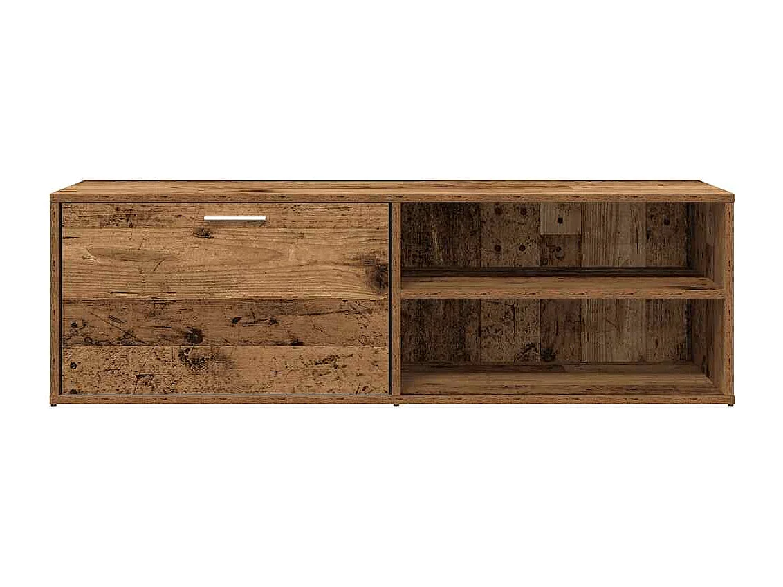 Tv-meubel | Tv-Bank | TV-kast120x34x37 cm bewerkt hout oud houtkleurig