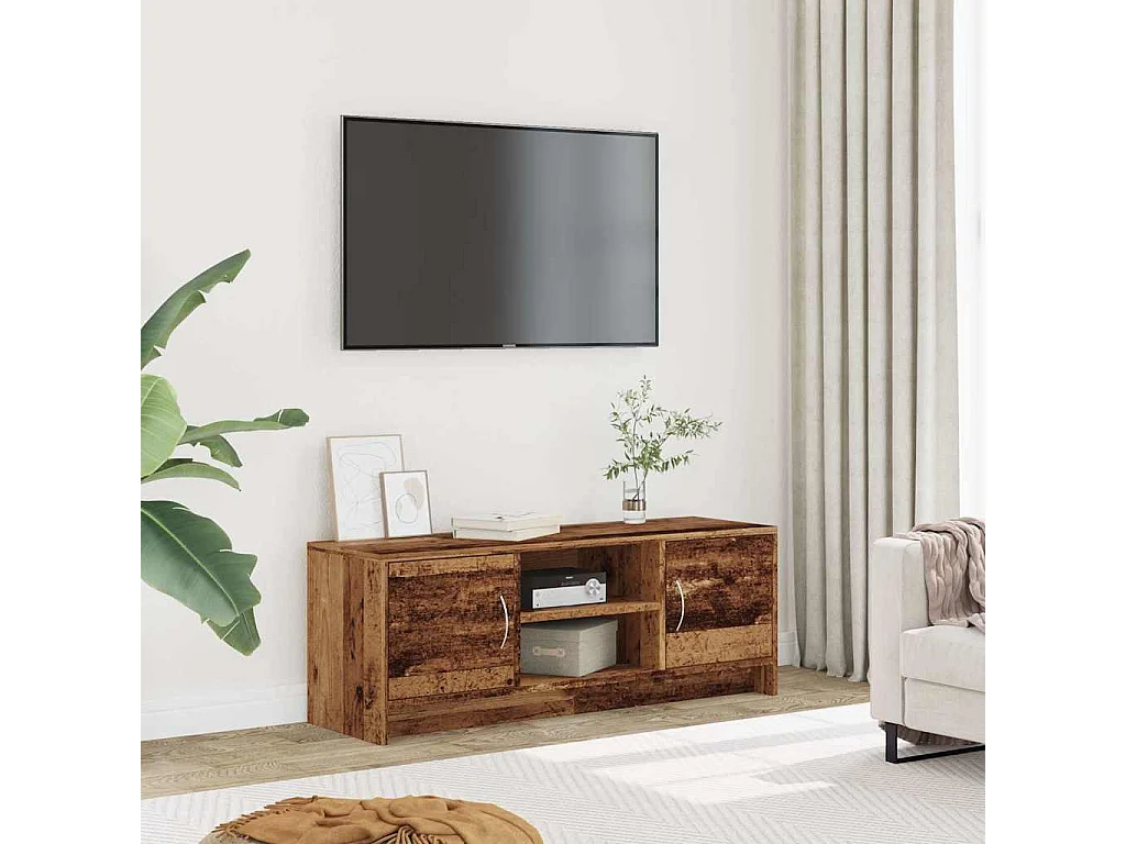 Mueble de TV | Mueble de salón madera ingeniería madera envejecida 102x30x37,5 cm