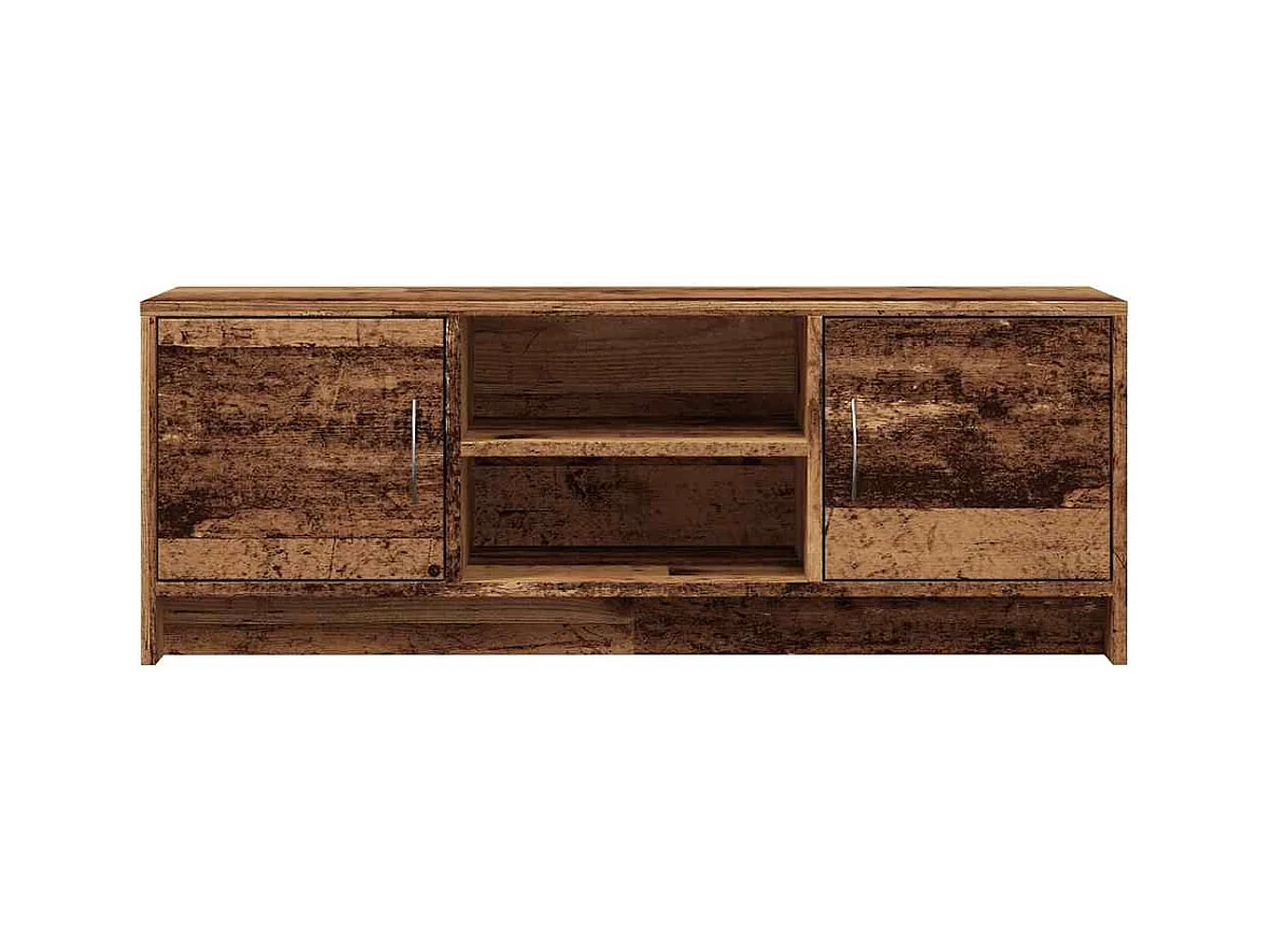 Tv-meubel | Tv-Bank | TV-kast102x30x37,5 cm bewerkt hout oud houtkleurig