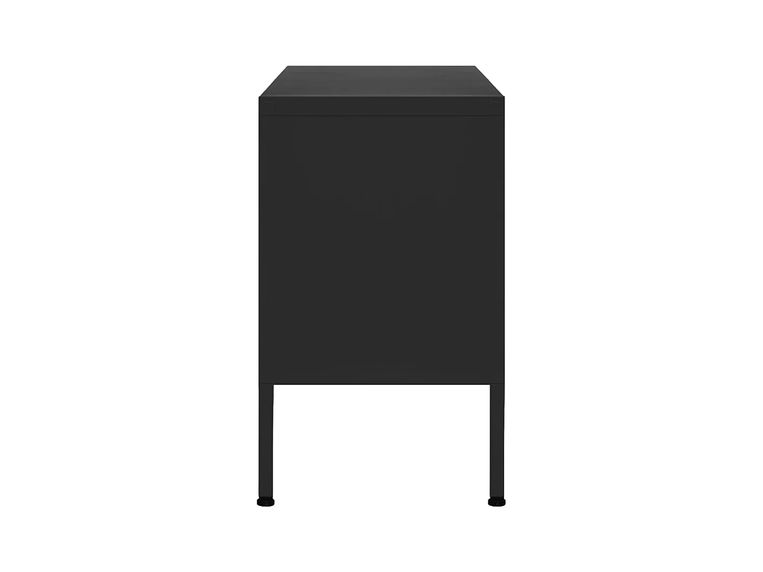 Mueble para TV  | Gabinete de TV |  Mueble de salón de acero negro 105x35x50 cm