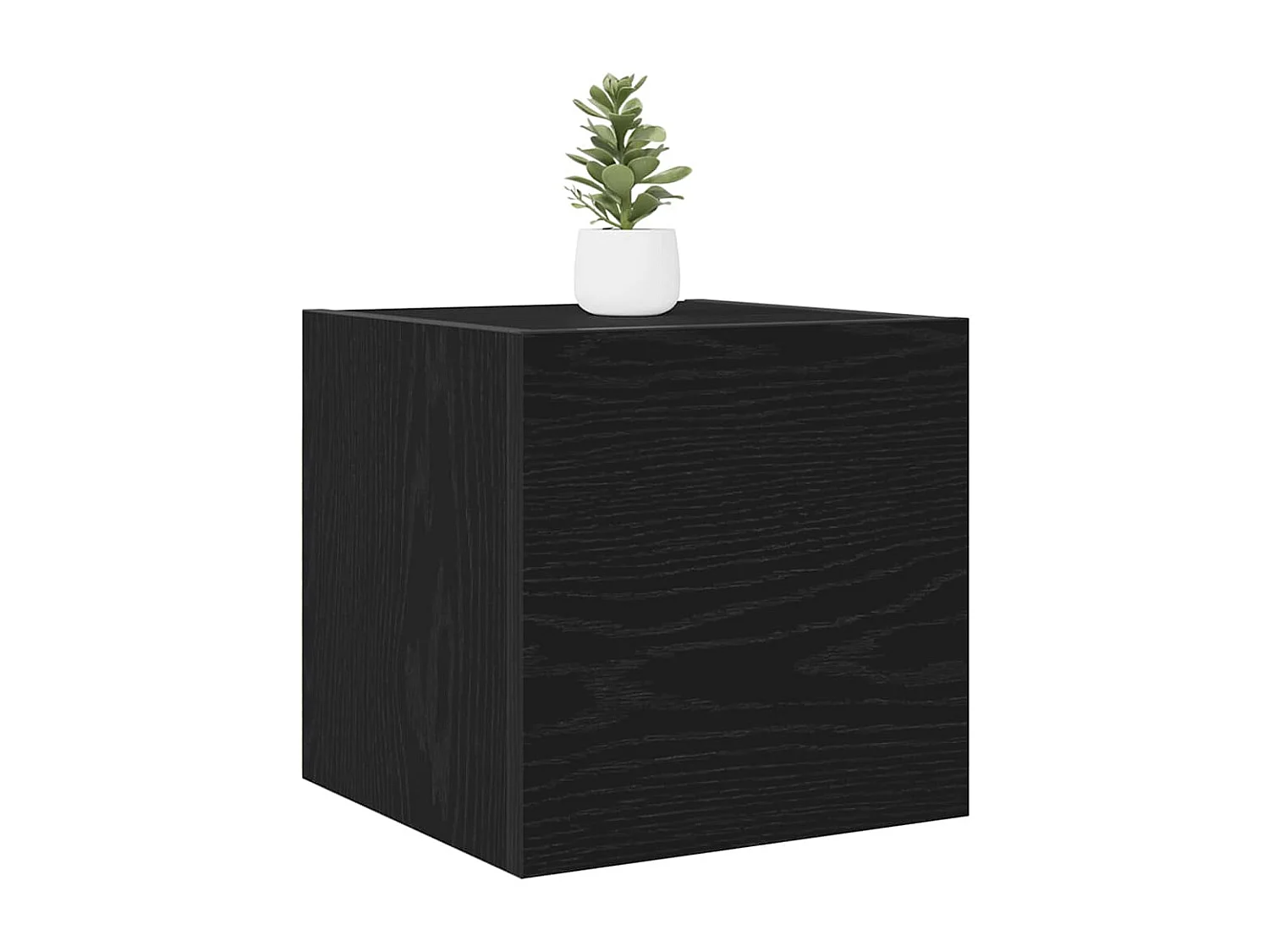 Meuble TV | Banc TV | Armoire TV mural en chêne noir 30,5x30x30 cm