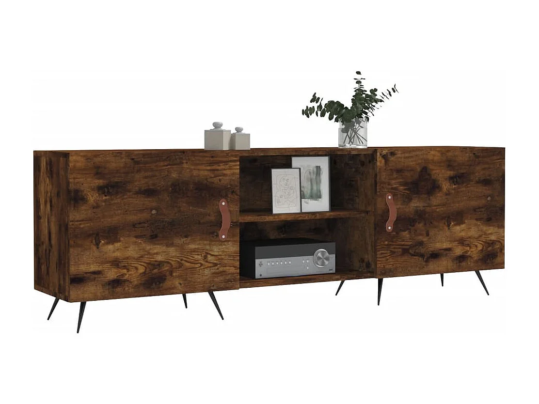 Mueble de TV | Mueble de salón madera de ingeniería roble ahumado 150x30x50 cm