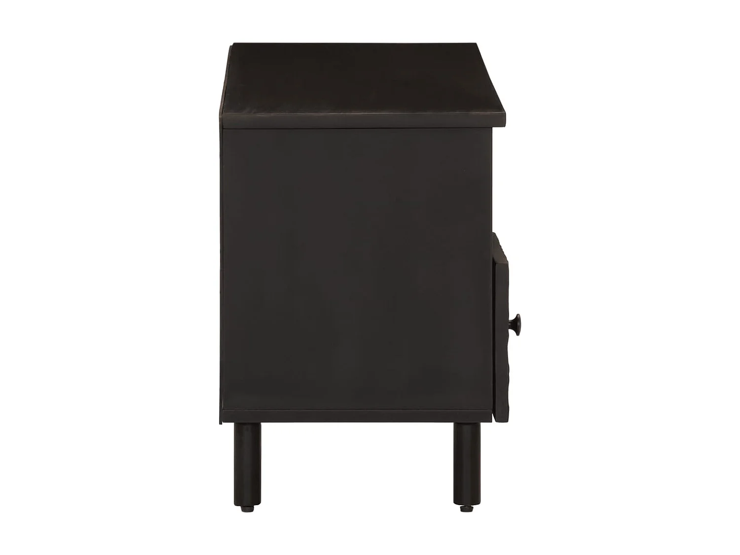 Meuble TV | Banc TV | Armoire TV noir 100x33x46 cm bois massif de manguier