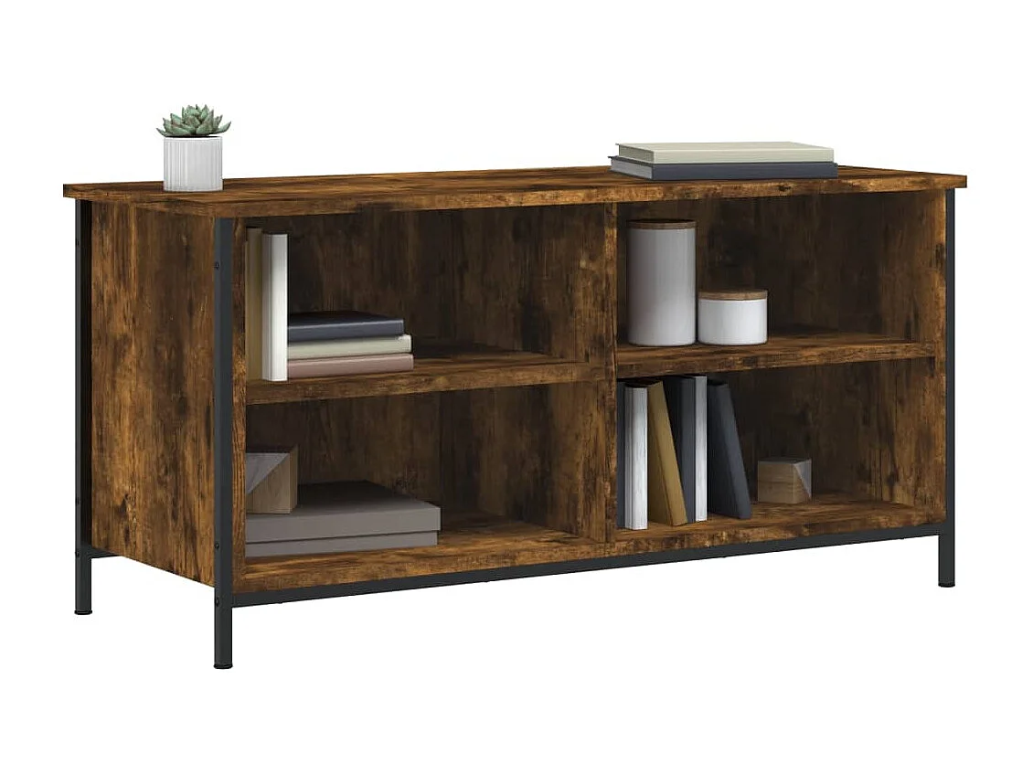 Mueble para TV  | Gabinete de TV |  Mueble de salón madera contrachapada roble ahumado 100x40x50 cm