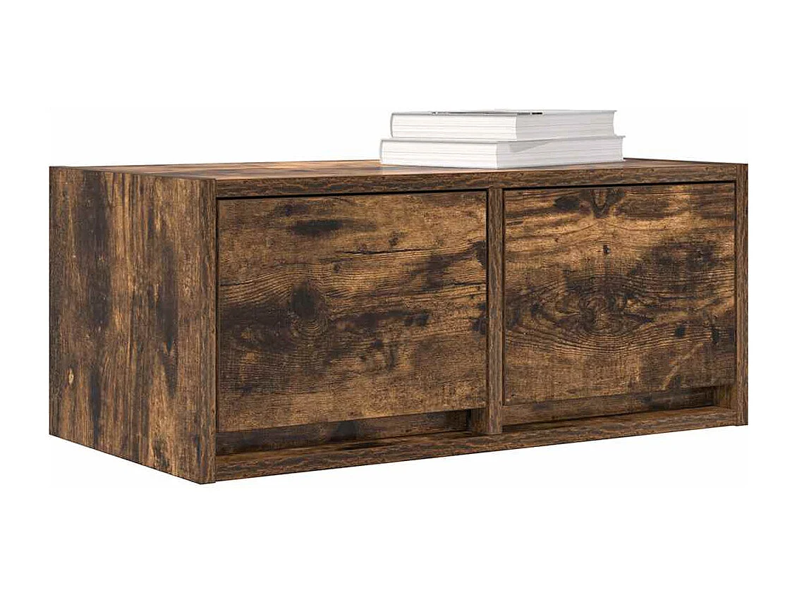 Mueble para TV  | Gabinete de TV |  Mueble de salón madera contrachapada roble ahumado 60x31x25,5 cm