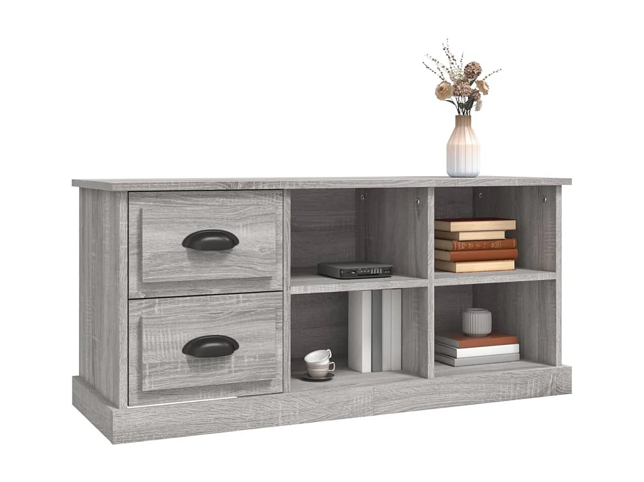 Meuble TV | Banc TV | Armoire TV sonoma gris 102x35,5x47,5 cm bois d'ingénierie