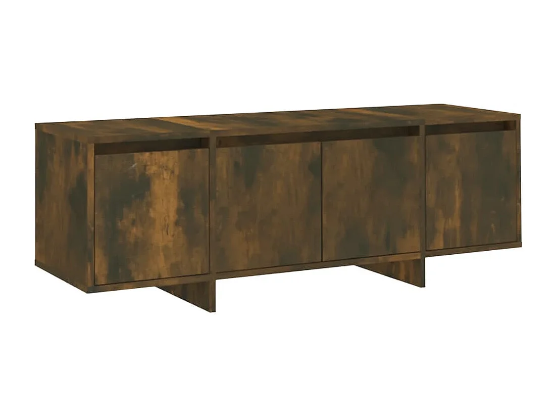 Meuble TV | Banc TV | Armoire TV chêne fumé 120x30x40,5 cm bois d'ingénierie