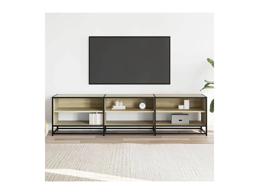 Meuble TV | Banc TV | Armoire TV chêne sonoma 180x40x46 cm bois d'ingénierie