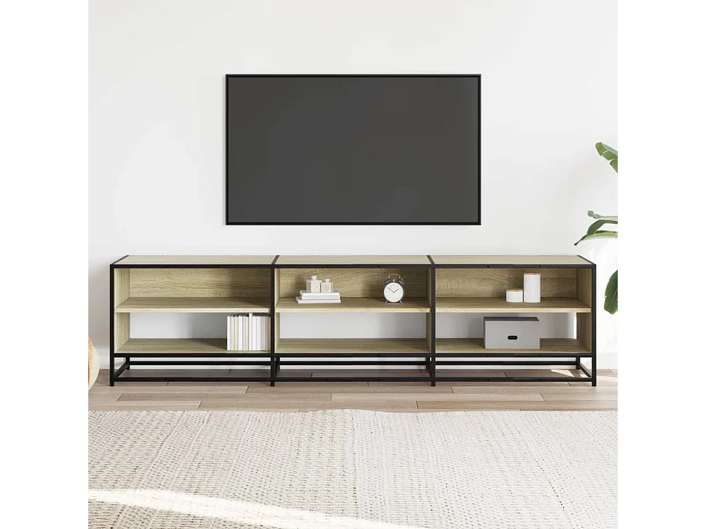 Tv-meubel | Tv-Bank | TV-kast18x40x46 cm bewerkt hout sonoma eikenkleurig