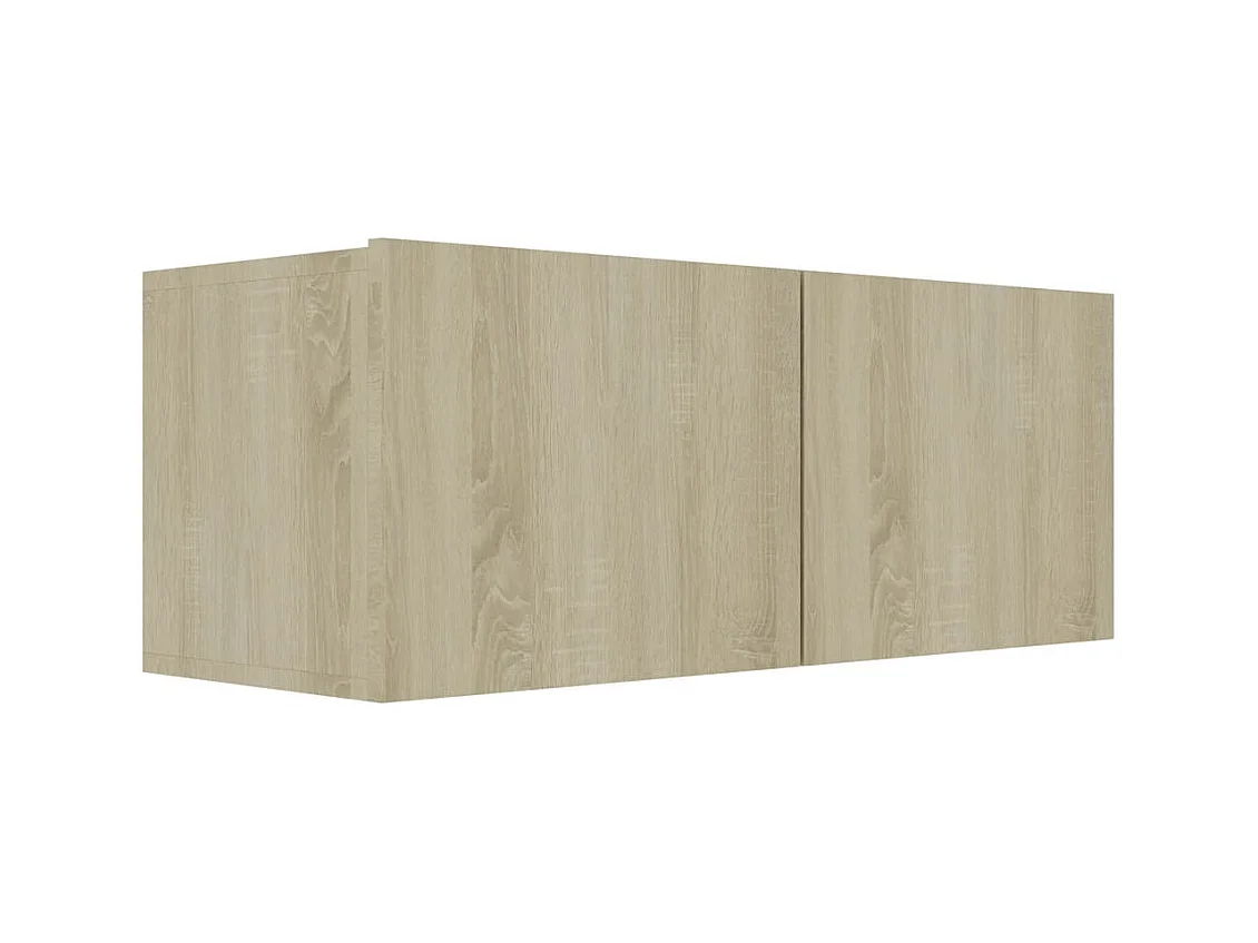 Set muebles de salón TV | Gabinetes de TV |  Muebles de TV 3 pzas madera ingeniería roble Sonoma