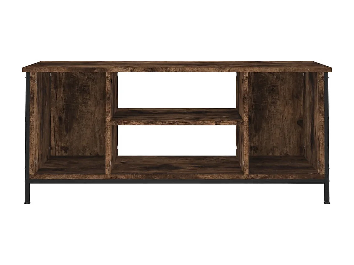 Meuble TV | Banc TV | Armoire TV chêne fumé 102x35x45 cm bois d'ingénierie