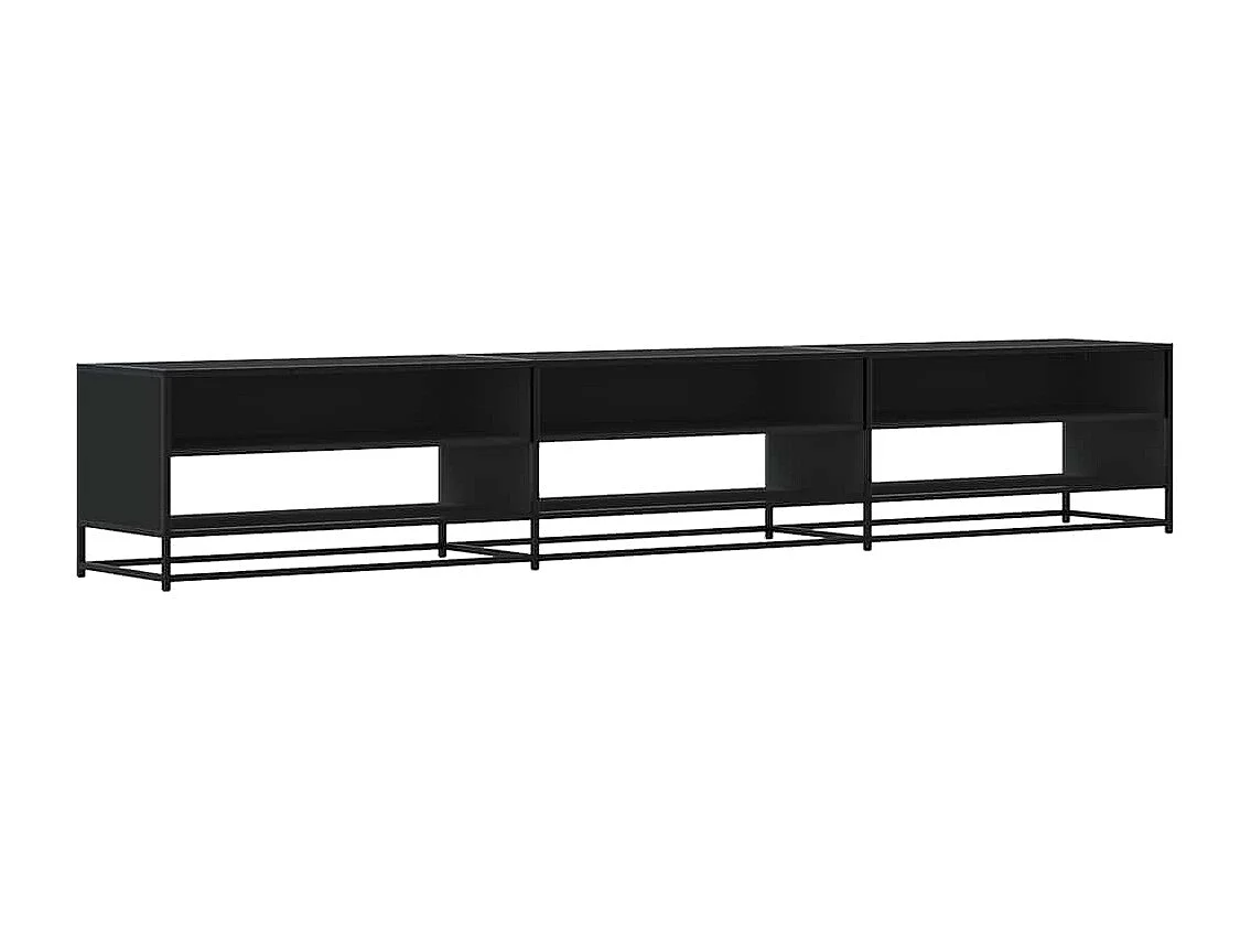 Mueble de TV | Mueble de salón madera de ingeniería negro 270x40x46 cm