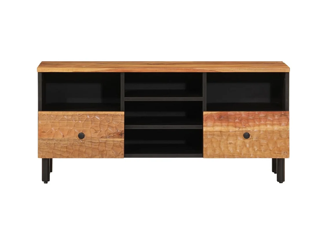 Mueble de TV | Mueble de salón madera maciza de acacia 100x33x46 cm