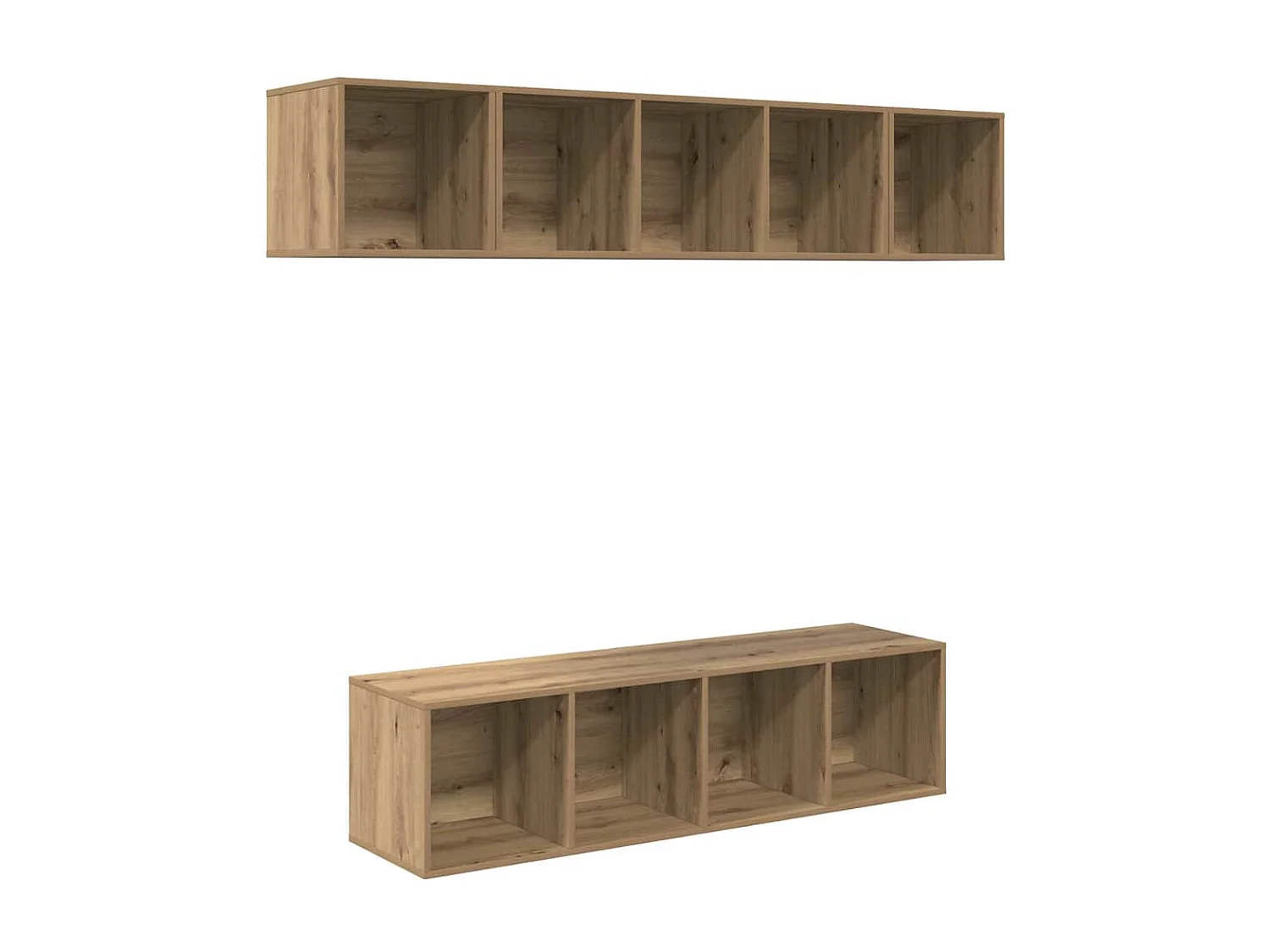 Ensemble meuble TV | Banc TV | Armoire TV 4 pcs chêne artisanal 37 x 37 x 142.5 cm