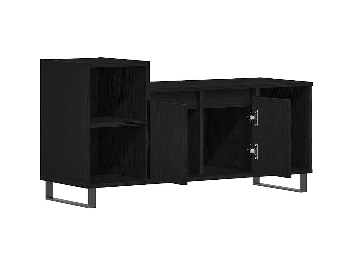 Gabinete de TV | Mueble de TV | Mueble de salón Roble negro 100 x 35 x 55 cm