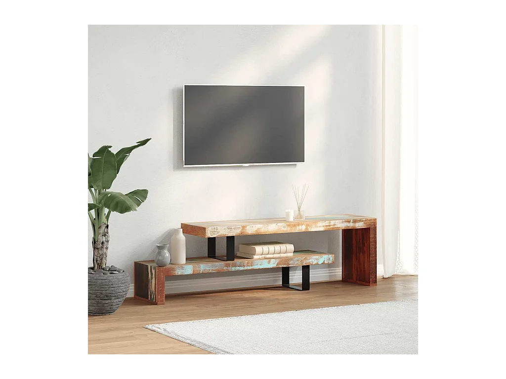 Mueble para TV  | Gabinete de TV |  Mueble de salón de madera maciza reciclada