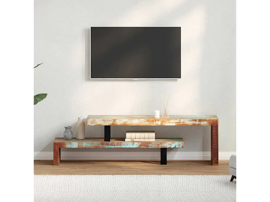 Meuble TV | Banc TV | Armoire TV Bois de récupération massif