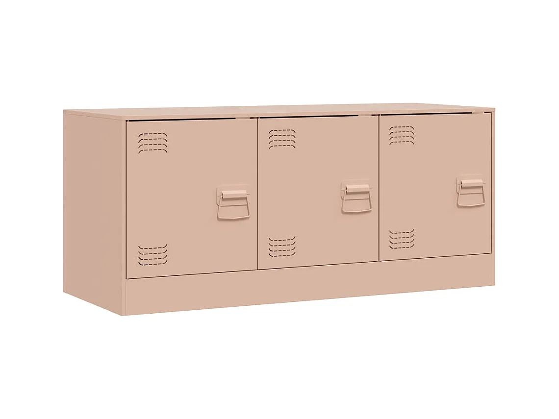 Mueble para TV  | Gabinete de TV |  Mueble de salón de acero rosa 99x39x44 cm