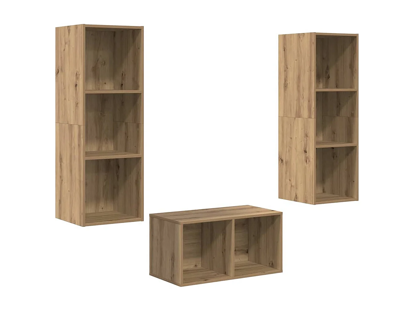 Conjunto de Mueble de TV | Mueble de salón Roble artisan 37 x 37 x 107 cm