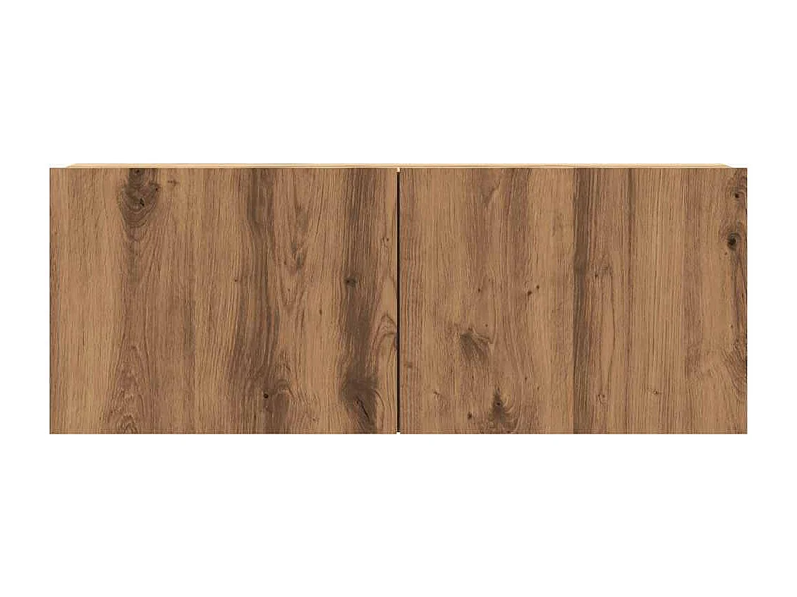 Meuble TV | Banc TV | Armoire TV mural chêne artisanal 80x30x30 cm bois d'ingénierie