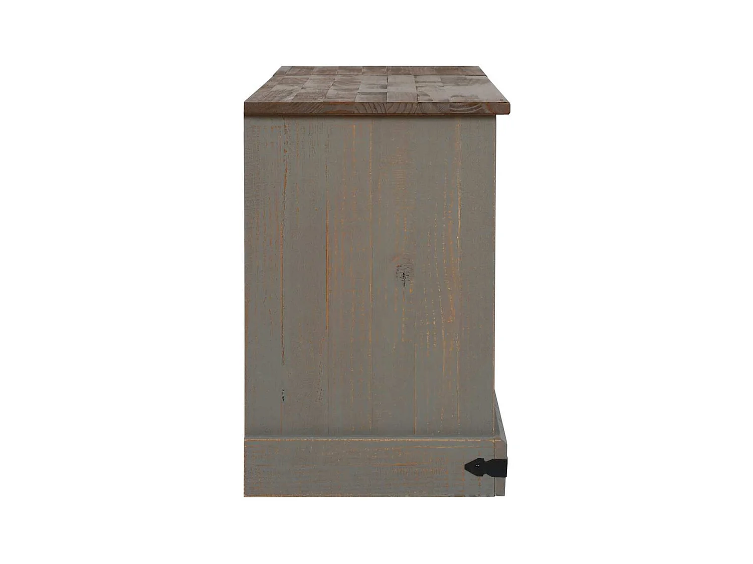Mueble de TV | Mueble de salón HALDEN 2 puerta correderas gris 150x40x60 cm
