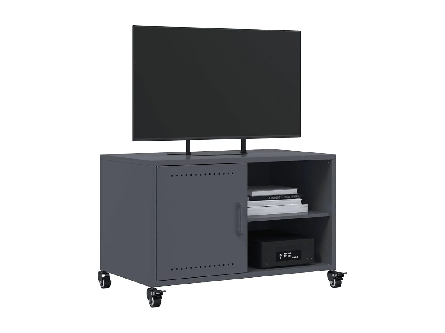 Mueble de TV | Mueble de salón acero gris antracita 68x39x43,5 cm