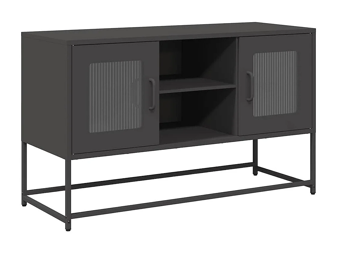 Tv-meubel | Tv-Bank | TV-kast100,5x39x60,5 cm staal zwart