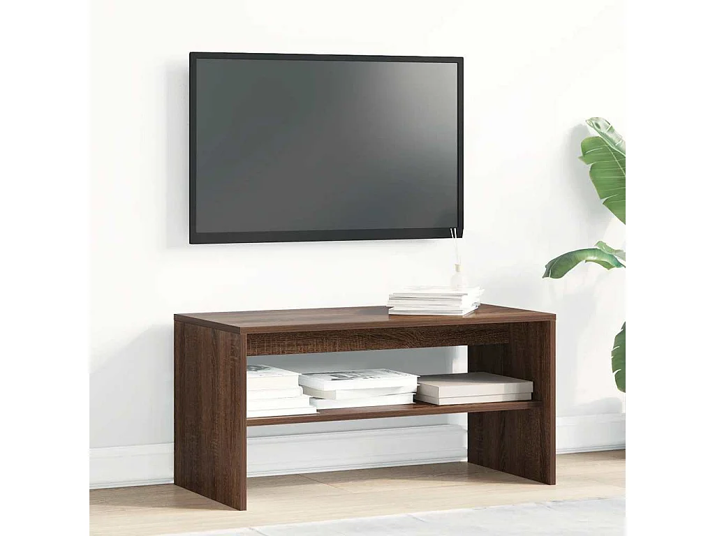 Meuble TV | Banc TV | Armoire TV chêne marron 80x40x40 cm bois d'ingénierie