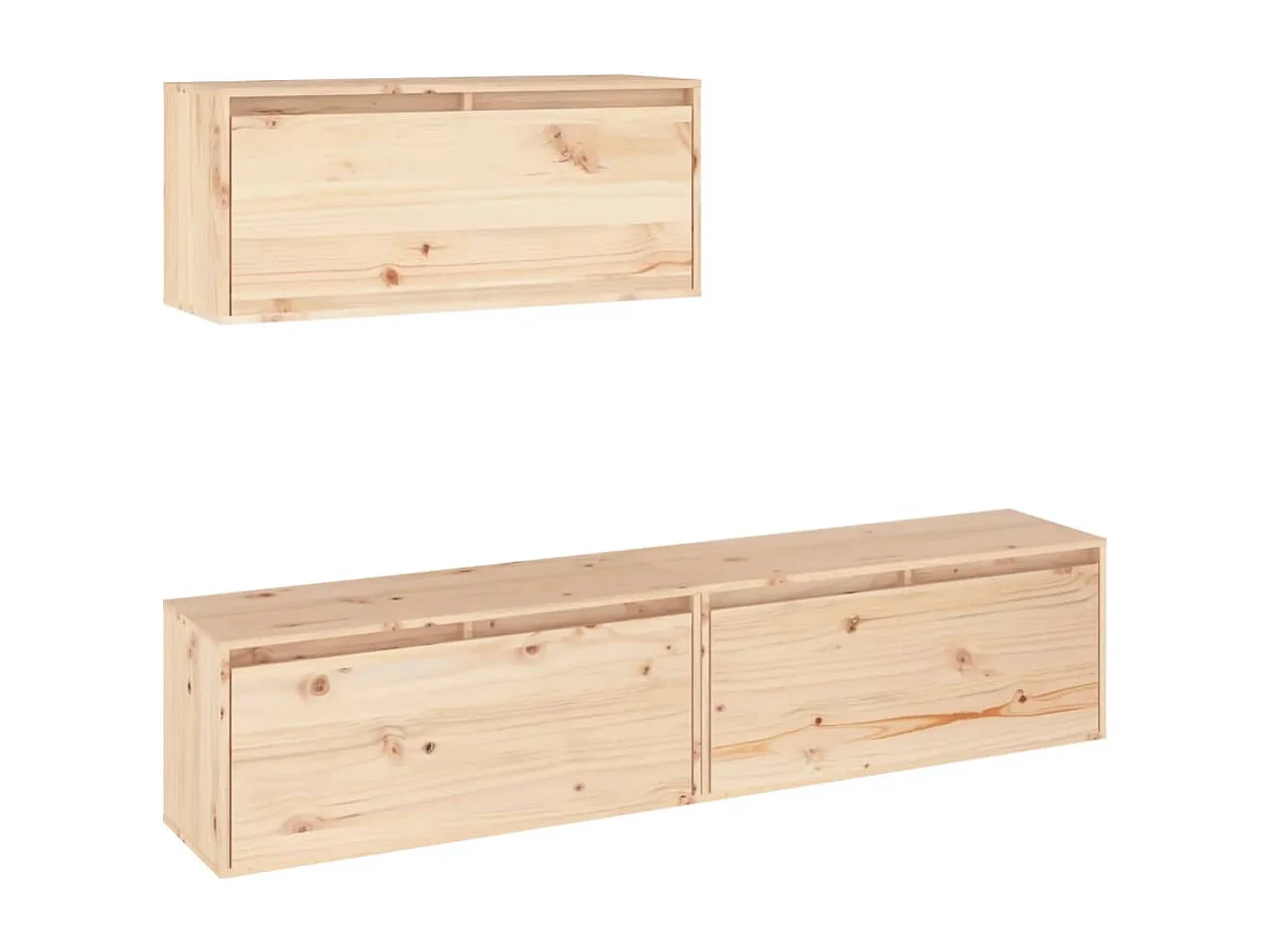 Meubles TV | Bancs TV | Armoires TV 3 pcs Bois massif de pin