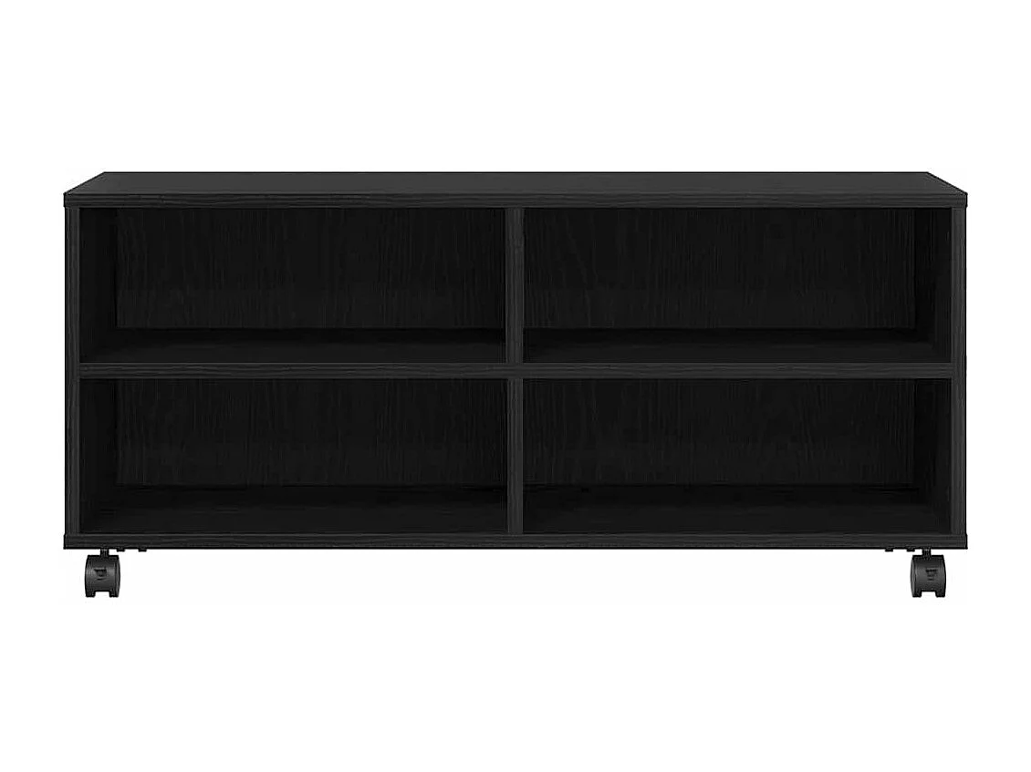 Gabinete de TV | Mueble de TV | Mueble de salón Negro 90 x 35 x 35 cm Madera contrachapada
