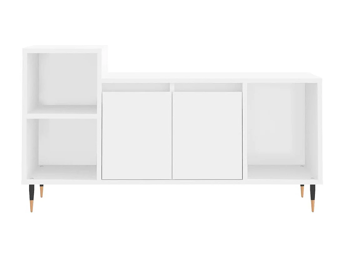 Mueble para TV  | Gabinete de TV |  Mueble de salón madera contrachapada blanco 100x35x55 cm