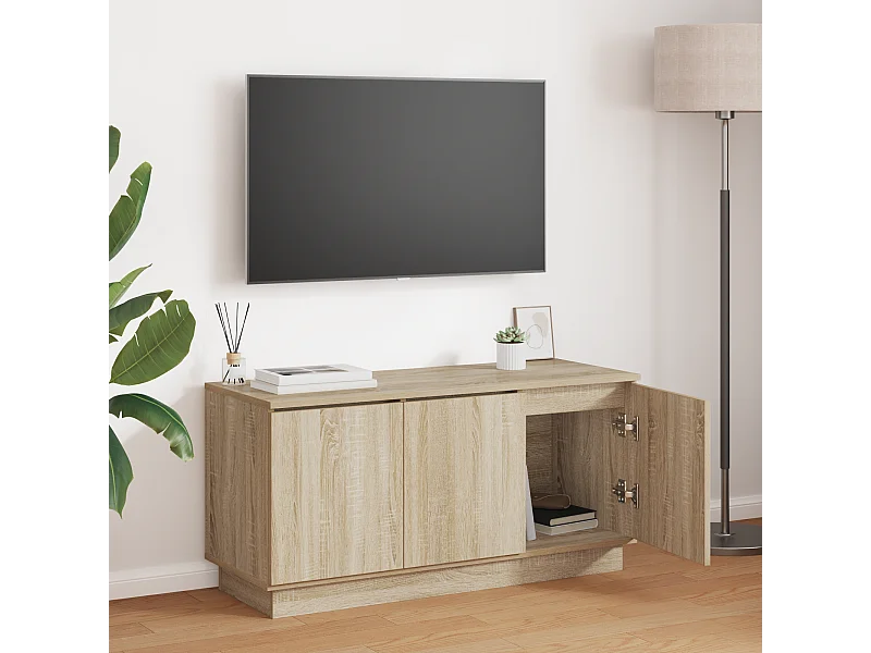 TV Dressoir Sonoma Eiken 100x38x49 cm Gelaagd Hout