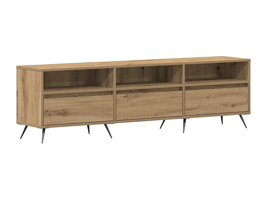 Tv-meubel | Tv-Bank | TV-kastArtisan Eiken 150x30x44,5 cm Bewerkt Hout