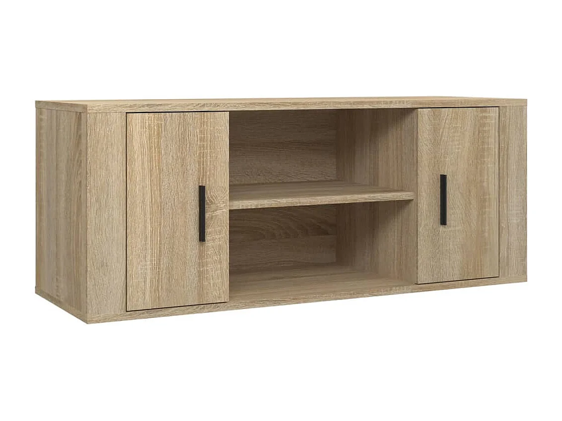 Meuble TV | Banc TV | Armoire TV Chêne sonoma 100x35x40 cm Bois d'ingénierie