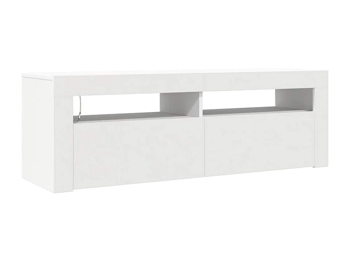 Mueble para TV  | Gabinete de TV |  Mueble de salón con luces LED blanco 120x35x40 cm