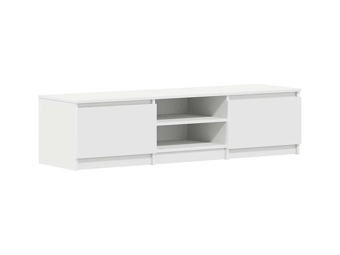 Mueble para TV  | Gabinete de TV |  Mueble de salón madera contrachapada blanco 140x40x35,5 cm