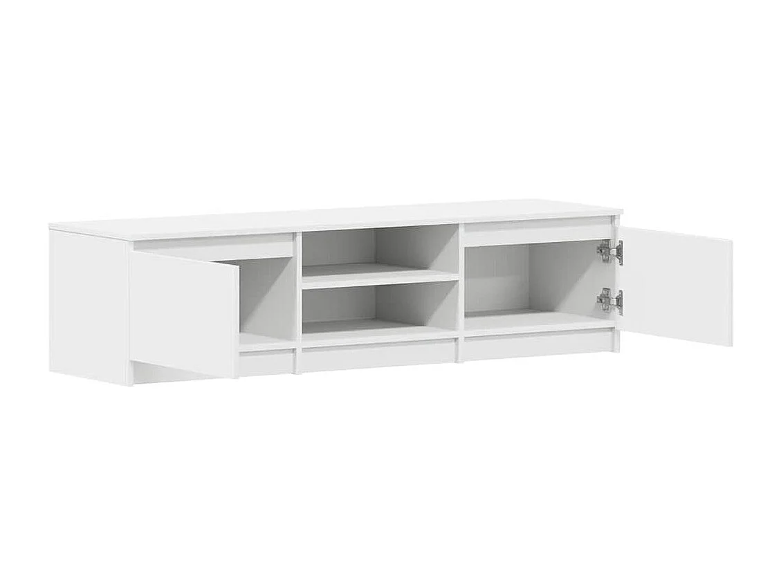 Meuble TV | Banc TV | Armoire TV Blanc 140x40x35,5 cm Bois d'ingénierie